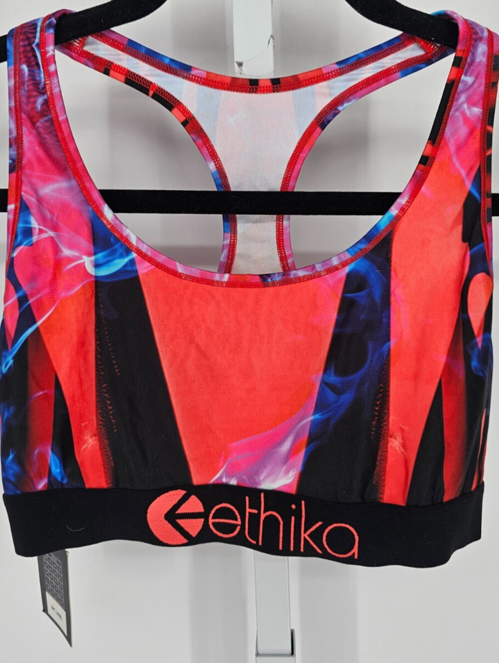 Ethika Womens Sz L The S Sports Bra Bright Bold Colors NEW